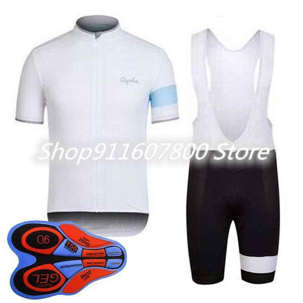 

rapha team cycling short sleeves jersey (bib) shorts sets clothing breathable outdoor mountain bike sportswear 92804j racing, Black;blue