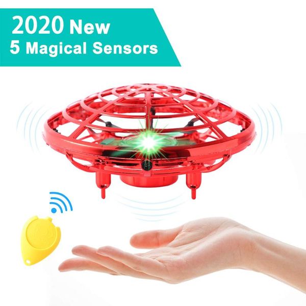 

mini drone ufo hand operated rc helicopter quadrocopter dron infrared induction aircraft flying ball toy for kids birthday gifts drones