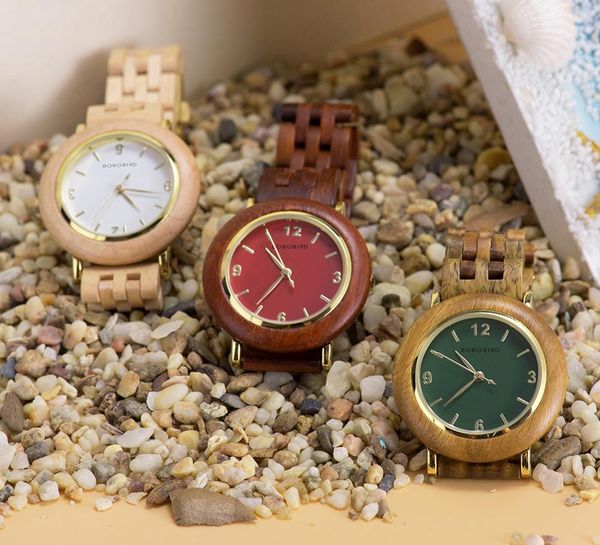 Montre Femme Bobo Pássaro Ultra Fino Luz Quartz Mulheres Assista Top Marca Luxo À Prova D 'Água Senhora Presente Relógios de Pulso Drop OEM