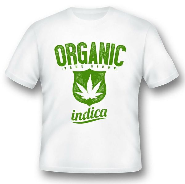 

organic indica black or white tee, White;black