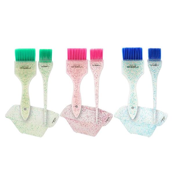 

hair brushes dye brush bowl color mixing dyeing tool kit hairdressing, Silver
