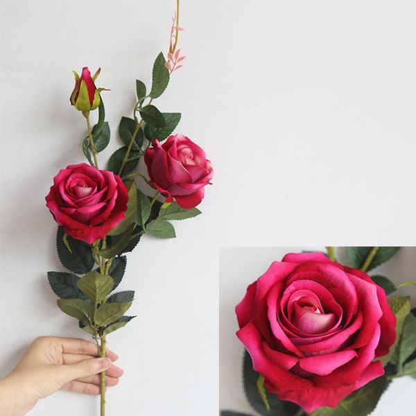 

decorative flowers & wreaths decor simulation rose cloth artificial flower bouquet practical