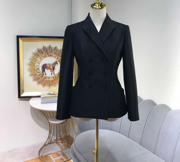 

women's jackets long lapel double silken wool breasted coat jackets cultivate morality joker hired fashion senior quality 4r0v, Black;brown