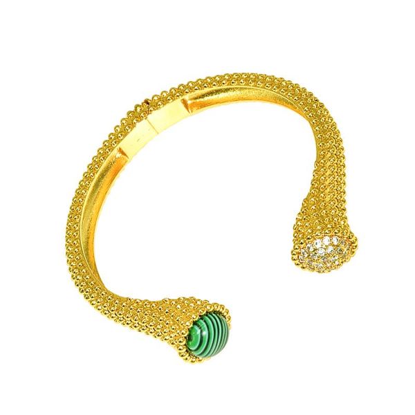 

bangle zircons adjustable bracelet for women cz gold color jewelry pulseira feminia customized designer custom jewellery, Black