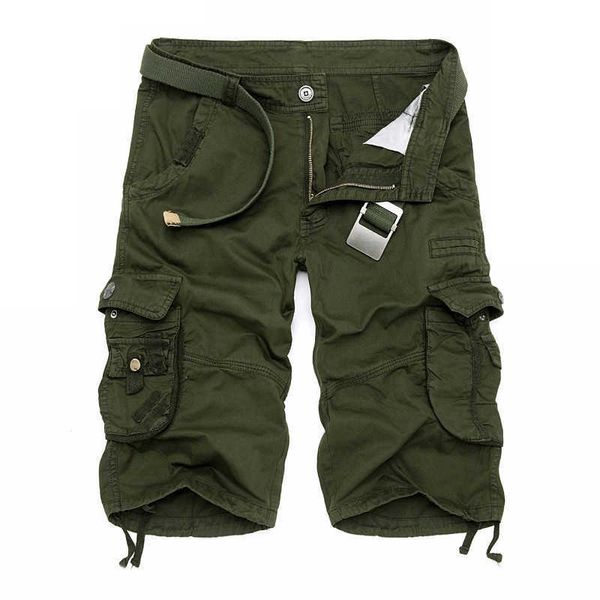 iSurvivor Sommer Herren Camo Cargo Shorts Baumwolle Militär Tarnung Männlich Jogger Board Männer Markenkleidung Plus Größe 210714