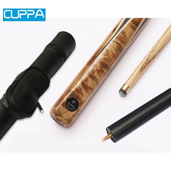 

arrival cuppa hy 3/4 snooker cues stick 9.8mm/11.5mm tip with cue case set china 2021 billiard