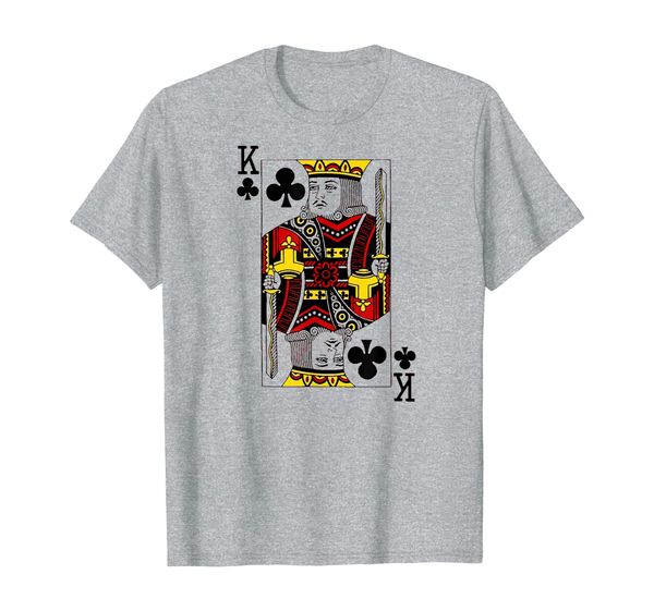 

king of clubs t-shirt, White;black