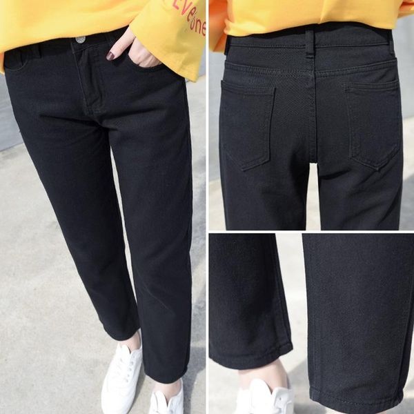 

cotton white ripped jeans for women high waist harem mom plus size sky blue pants black fashion beige 2021 women's