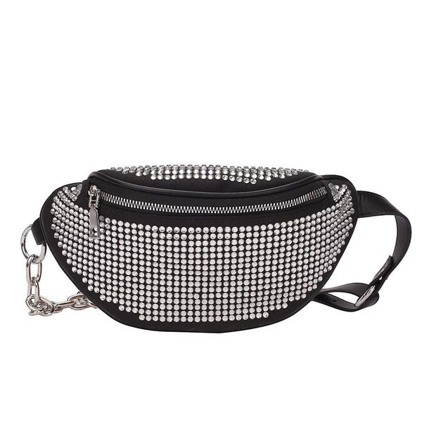 

pinksugao diamond fanny pack fashion waist bag crossbody bags for women chest 2021 packs fashionable bling