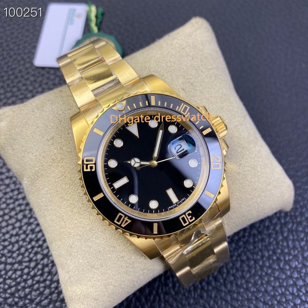 

vs-manufacturing watch 116618 40mm 904l men's watches cal 3135 movement ceramic ring famous brand fashion waterproof watch sapphire mir, Slivery;brown