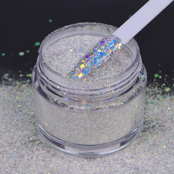 

nail glitter 10g unique combination infiltration powder mixed with acrylic paint diy decorative art accessories, Silver;gold