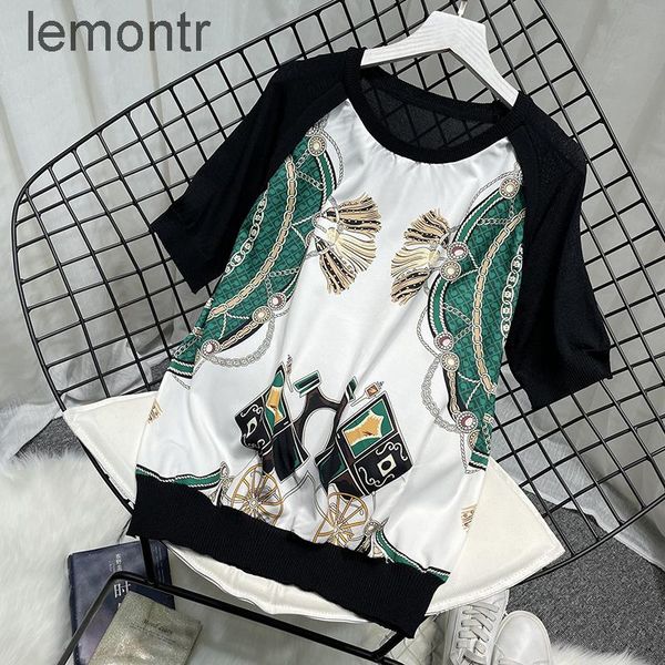 

women's t-shirt knitted t-shirts, short sleeve , graphic t-shirts, White