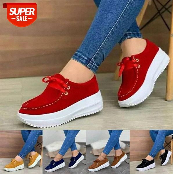 

women's shoes single shoe lace-up platform european and american fashion casual sports women #hy15