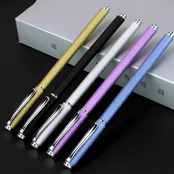 

ballpoint pens metal roller ball pen luxury for business writing gift office school supplies black ink refills, Blue;orange