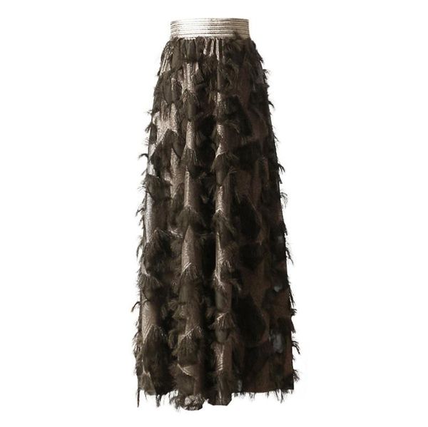 

skirts pentagonal eyelashes star lace fringed female large swing fairy skirt 0205, Black