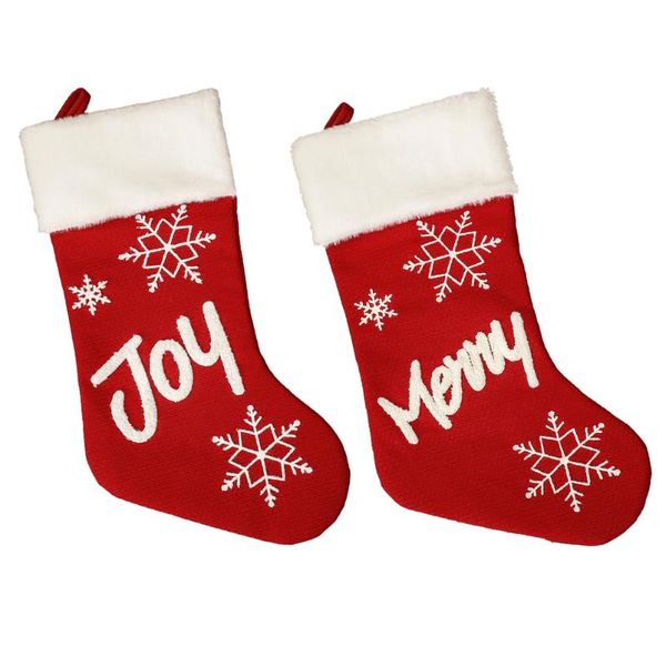 

christmas decorations 2pcs xmas biscuit gift sock bag hanging decor shape