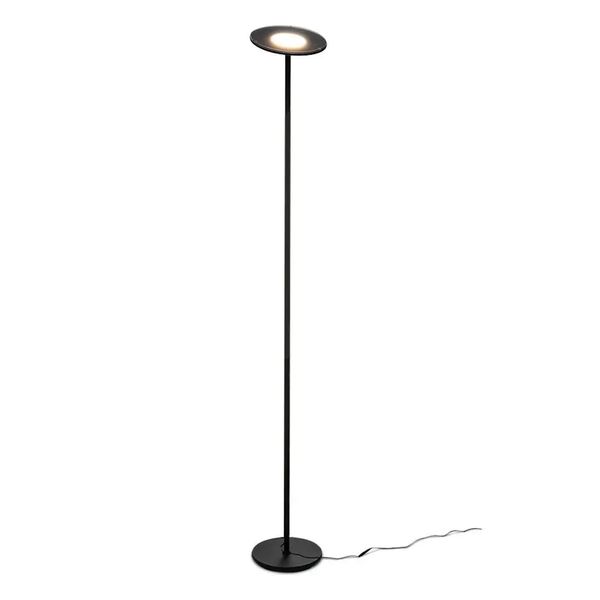 

minleaf ml-pl1 super bright floor lamp tall standing modern pole light for living rooms & offices dimmable uplight reading books in your bed