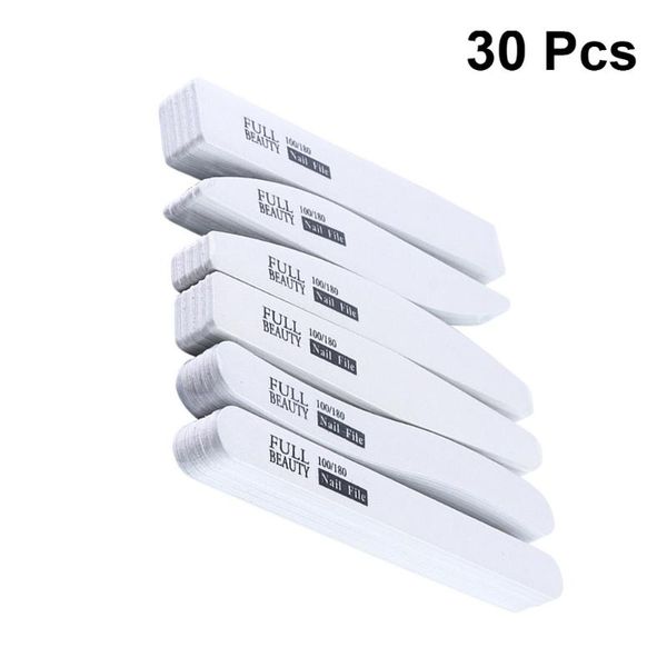 

professional nail files washable grit double sided manicure buffers for smooth and shiny nails (6 shapes)