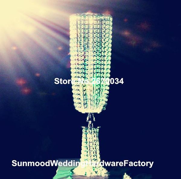 

silver with acrylic trumpet vase / wedding party decoration