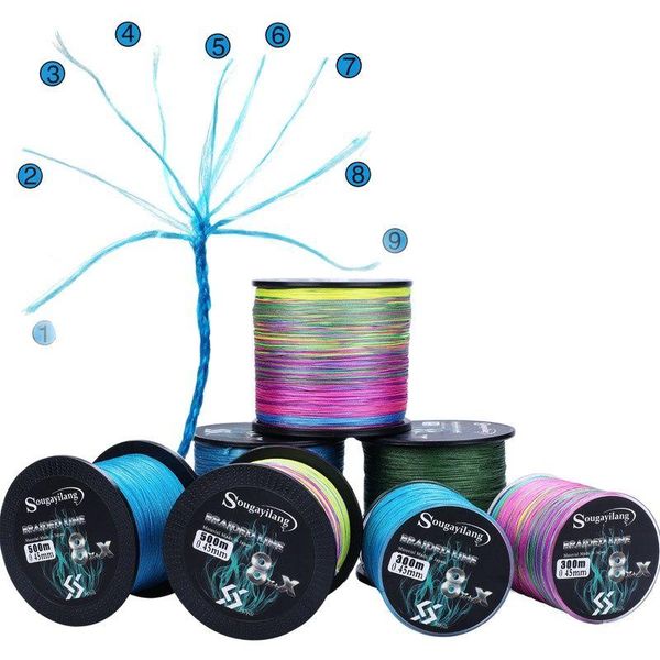 

braid line 8x+x strands braided pe fishing 300m strong multifilament 7.6-45.8kg