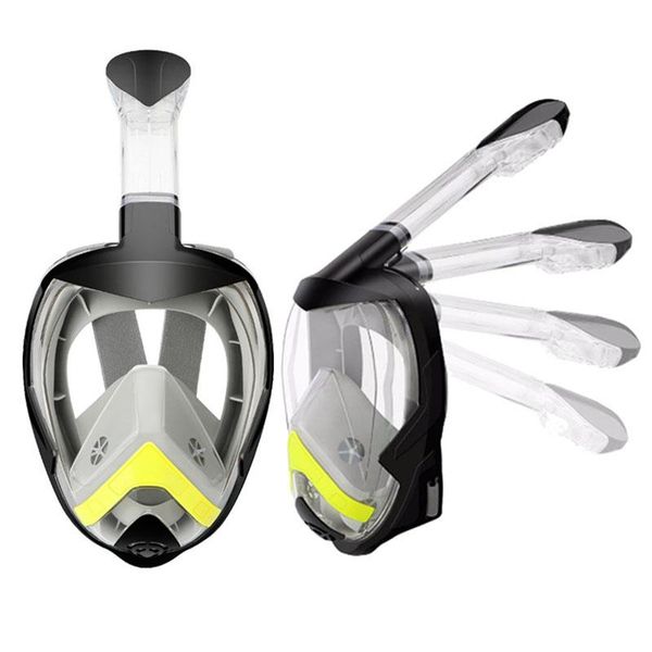 

scuba diving mask full face snorkeling dry anti fog set safety swimming training masks