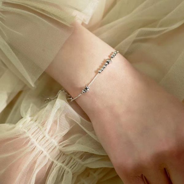 

star bracelet girl bracelet, Golden;silver