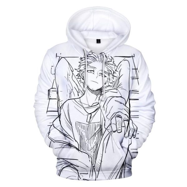 

men's hoodies & sweatshirts my hero academia hawks cosplay pullover casual letter printing hooded streetswear boys/girls sweatshirt kid, Black