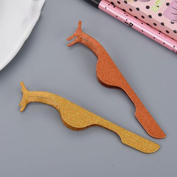 

eyelash tweezers beauty makeup tools multifunction stainless auxiliary false curler clip make up accessorie eyebrow & stencils