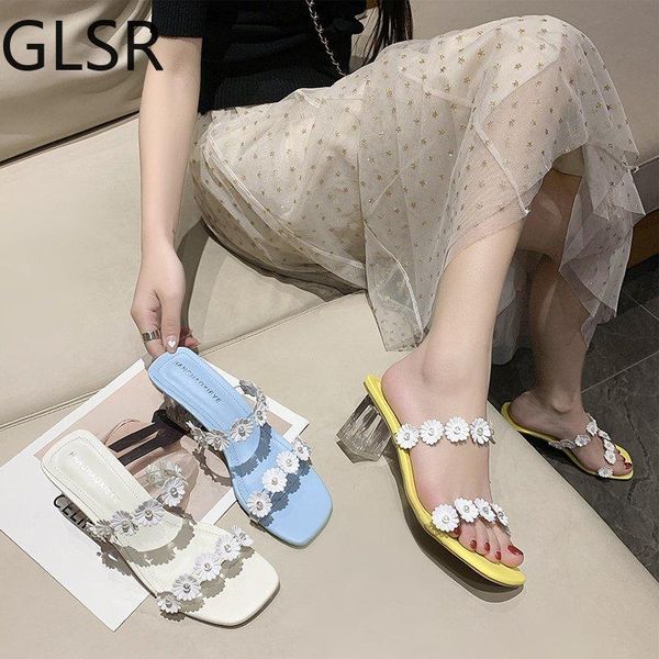 

ladies sandals slippers shoes low heel flip flops string beaded summer fashion slope heels casual mujer, Black