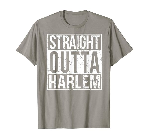 

straight outta harlem shirt from nyc t-shirt, White;black