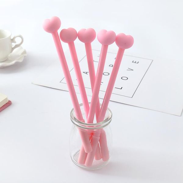

gel pens cute soft signature pen love creative girl heart student exam writing