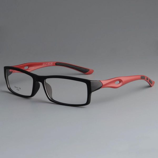 

fashion sunglasses frames tr90 sports glasses frame men vintage full rim square eyeglasses women myopia prescription spectacle clear eyewear, Black