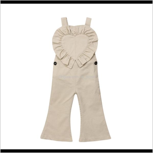 

rompers jumpsuitsrompers clothing baby maternity drop delivery 2021 toddler kids overalls pants heart lace baby girls pant bellbottom long t, Blue