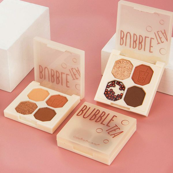 

4 color eyeshadow palettes glitter matte eye shadow disc makeup plate 0013tr