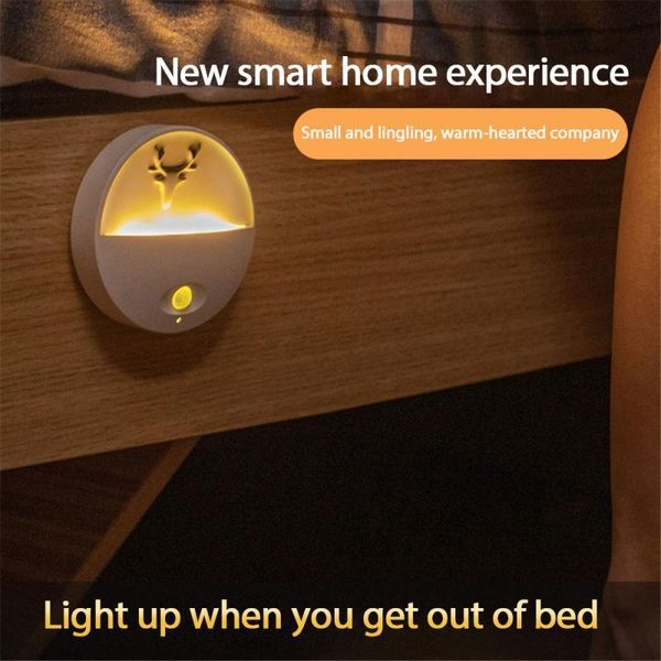 

pc snow mountain night light usb rechargeable bedside wardrobe lighting lamp wall