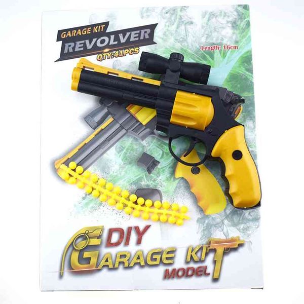 

novel children revolver assembled gun model diy toy