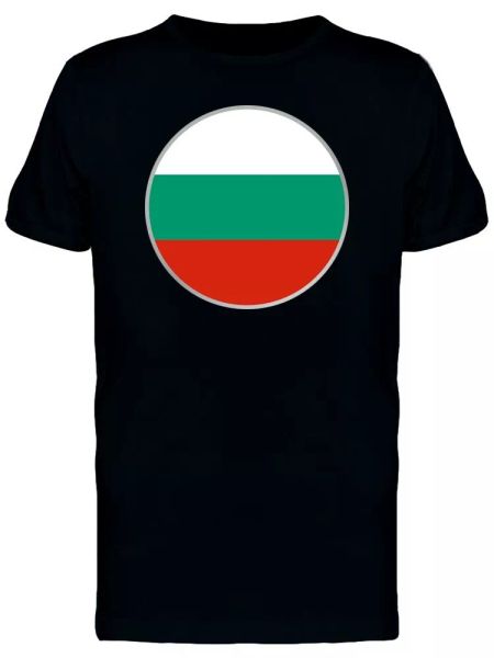 

Cool Bulgaria Circle Flag Men's Tee -Image by Shutterstock, White;black