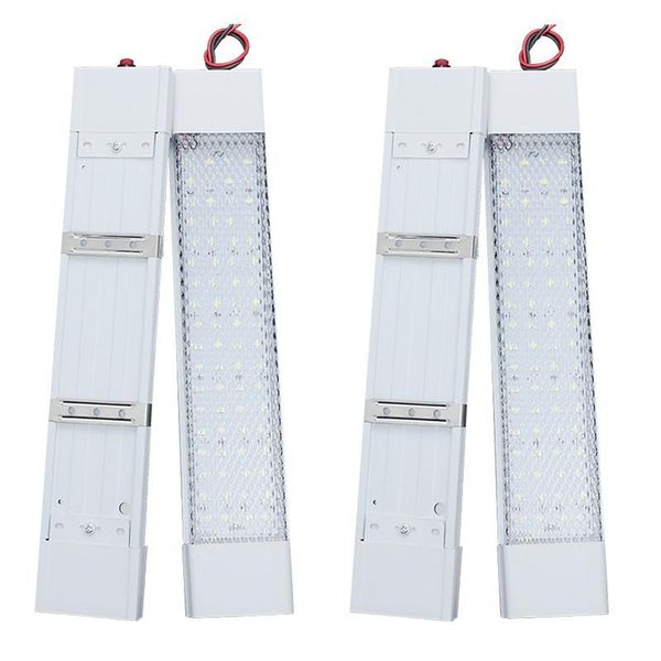 

working light 2pcs high-brightness 72 beads 12v 24v truck crystal shell indoor roof ceiling dome lighting lamp cab reading