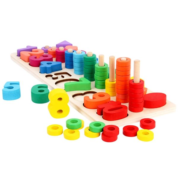 Scheda per la matematica in legno del giocattolo Montessori di Montessori Board Preschool Learning Toys per i regali dei bambini