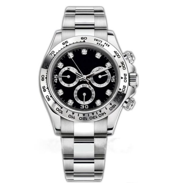 

luxury mens automatic movement watch full sapphire glass tona series m116519 2813 simple silver dial steel strap master men watche2381, Slivery;brown