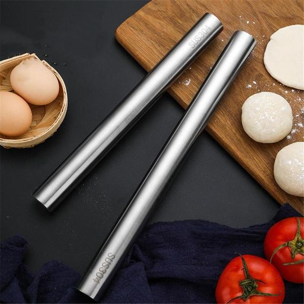 

rolling pins & pastry boards stainless steel pin, metal pin for baking, pasta, fondant, cookies, pizza and dough