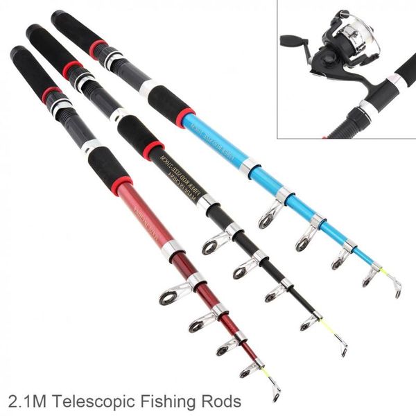 

2.1m ultra short casting fishing rods glass fiber 6 section portable sea pole boat