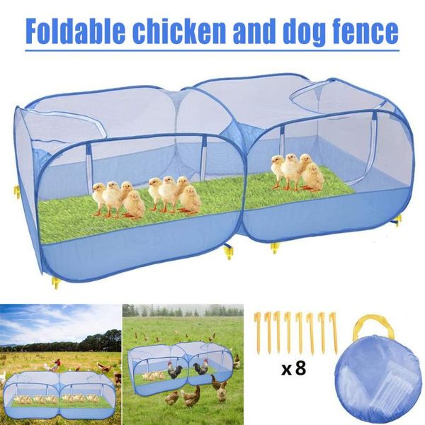 

est foldable cage fence tent portable breathable for chick small pet outdoor bird cages