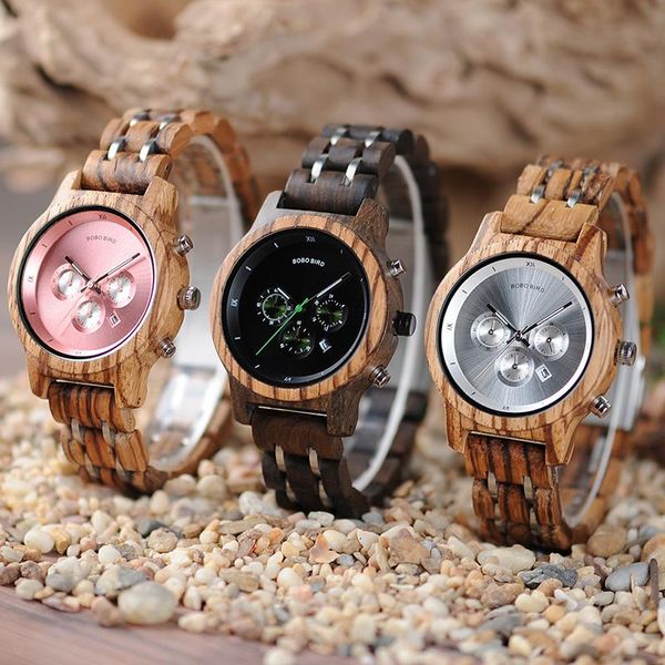 

wristwatches bobo bird p18 series fashion swatch wood watches men business engrave your quartz ladies, Slivery;brown