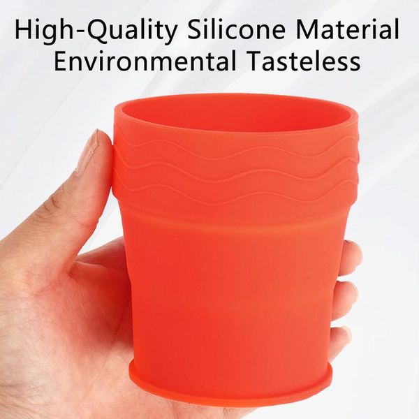 

other interior accessories qhcp car trash bin barrel garbage can holder cup organizer silicone collapsible auto console office home foldable