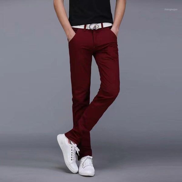 

men's pants summer casual youth loose straight versatile thin korean trend slim work, Black