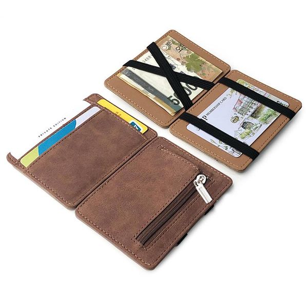

men wallet small size magic band solid color card holder coin purse ena88 wallets, Red;black