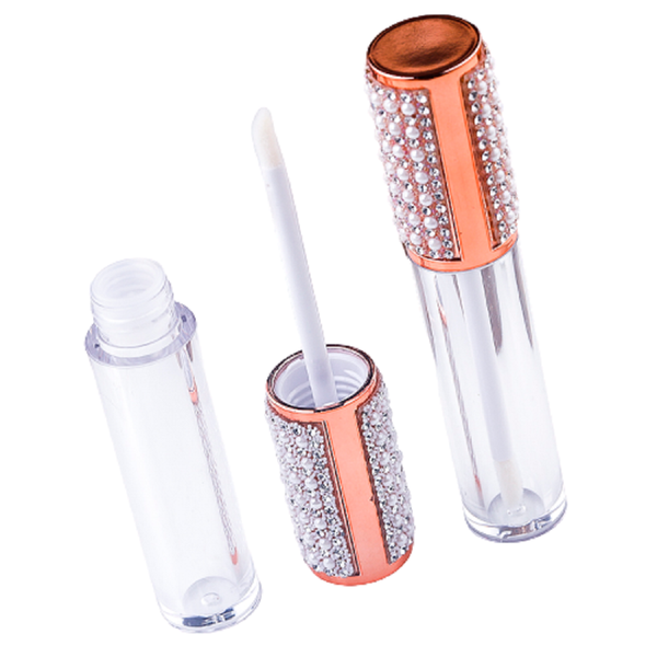 

storage bottles & jars round clear lip gloss tube with wand high grade plastic filling packaging bottle empty cosmetic container 10/25/50pcs