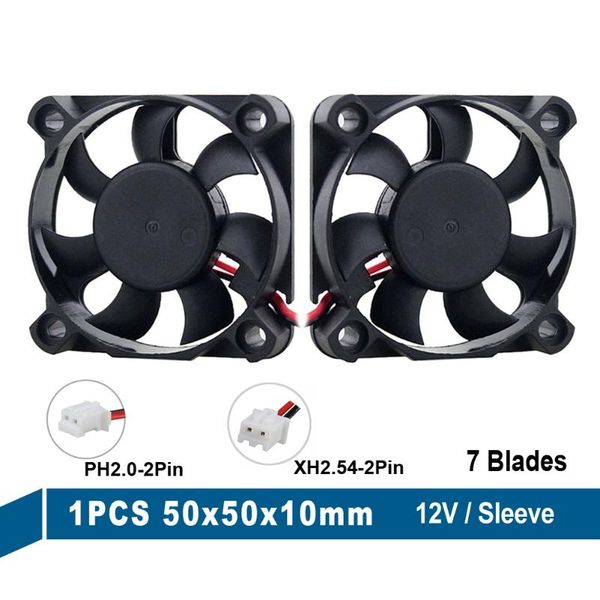 

gdstime dc 12v 2pin 50*50*10mm 5010 mini cooling fan 5cm 50mm 50x10mm brushless computer 3d printer case cooler axial fans & coolings
