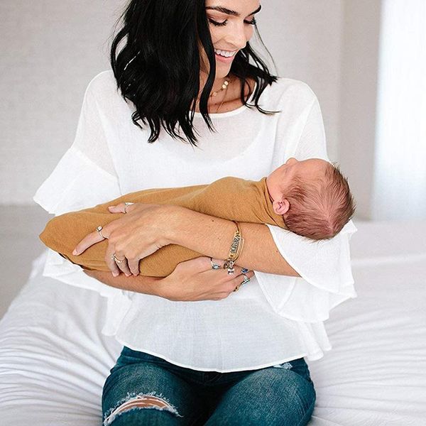 

blankets & swaddling muslin bamboo cotton dyeing wraps pure plain gauze towels solid color fiber bath 120*120 cm breathable quick-dry